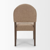 Martie Rounded Back Dining Side Chair | Fabric w/ Wood, Set of 2 by Mercana at Eve Furniture
