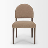 Martie Rounded Back Dining Side Chair | Fabric w/ Wood, Set of 2 by Mercana at Eve Furniture