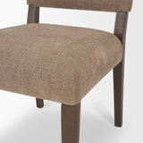 Martie Rounded Back Dining Side Chair | Fabric w/ Wood, Set of 2 by Mercana at Eve Furniture