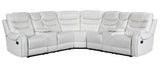 Martin 61 White Reclining Sectional