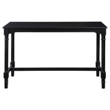 Martina Oatmeal/Black 5-Piece Rectangular Spindle Leg Counter Height Dining Set