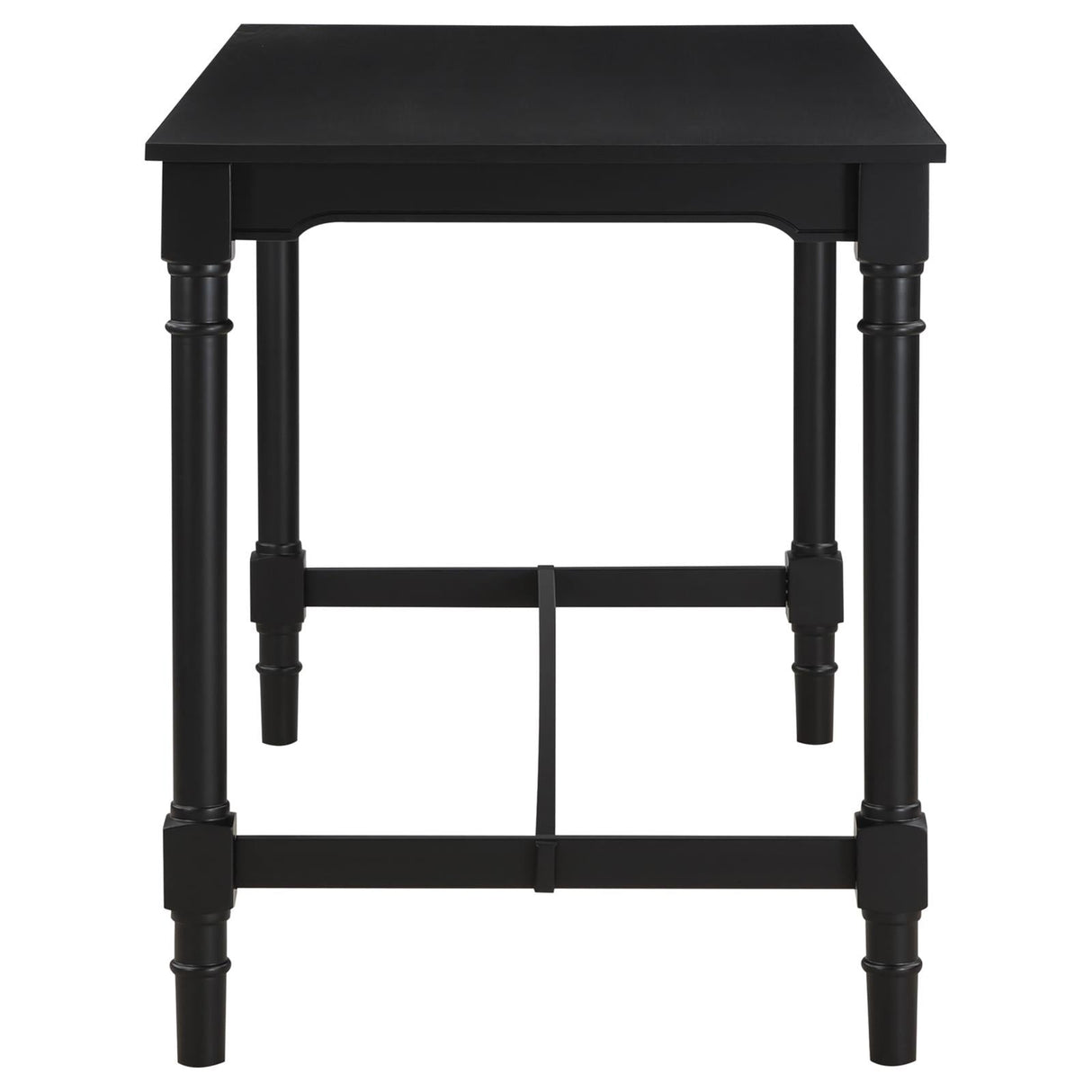 Martina Oatmeal/Black 5-Piece Rectangular Spindle Leg Counter Height Dining Set