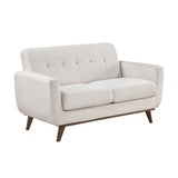 Martina Beige Loveseat by Homelegance at Eve Furniture