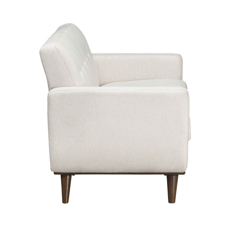 Martina Beige Loveseat by Homelegance at Eve Furniture