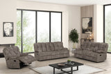 Martina Brown 3-Piece Reclining Set by Happy Homes at Eve Furniture