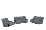 Martina Charcoal 3-Piece Reclining Set by Happy Homes at Eve Furniture