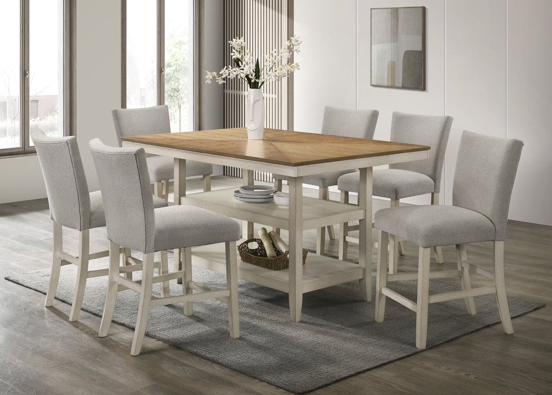 Marton Counter Height 7-Piece Dining Room Set by Happy Homes at Eve Furniture