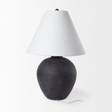 Marvin Black Ceramic Table Lamp by Mercana at Eve Furniture
