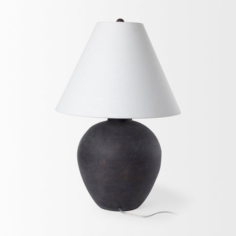 Marvin Black Ceramic Table Lamp by Mercana at Eve Furniture