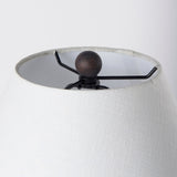 Marvin Black Ceramic Table Lamp by Mercana at Eve Furniture