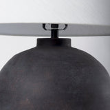 Marvin Black Ceramic Table Lamp by Mercana at Eve Furniture