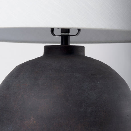 Marvin Black Ceramic Table Lamp by Mercana at Eve Furniture
