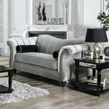 Marvin Pewter Sofa & Loveseat by Furniture of America at Eve Furniture