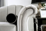 Marvin Pewter Sofa & Loveseat by Furniture of America at Eve Furniture