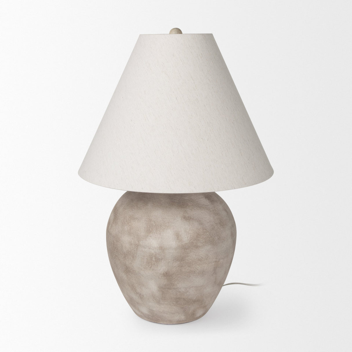 Marvin Taupe Ceramic Table Lamp by Mercana at Eve Furniture