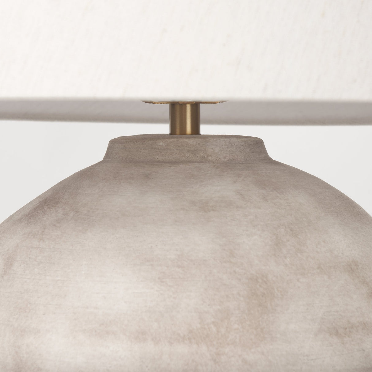 Marvin Taupe Ceramic Table Lamp by Mercana at Eve Furniture