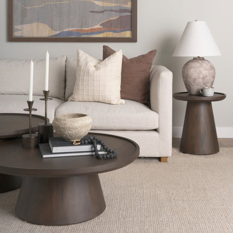Marvin Taupe Ceramic Table Lamp by Mercana at Eve Furniture