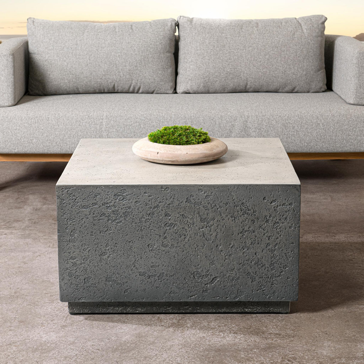 Marwin Dark Gray Outdoor Coffee Table by Classic Home at Eve Furniture