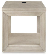 Marxhart Bisque End Table by Ashley at Eve Furniture