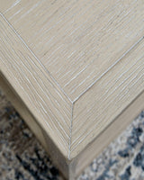 Marxhart Bisque End Table by Ashley at Eve Furniture