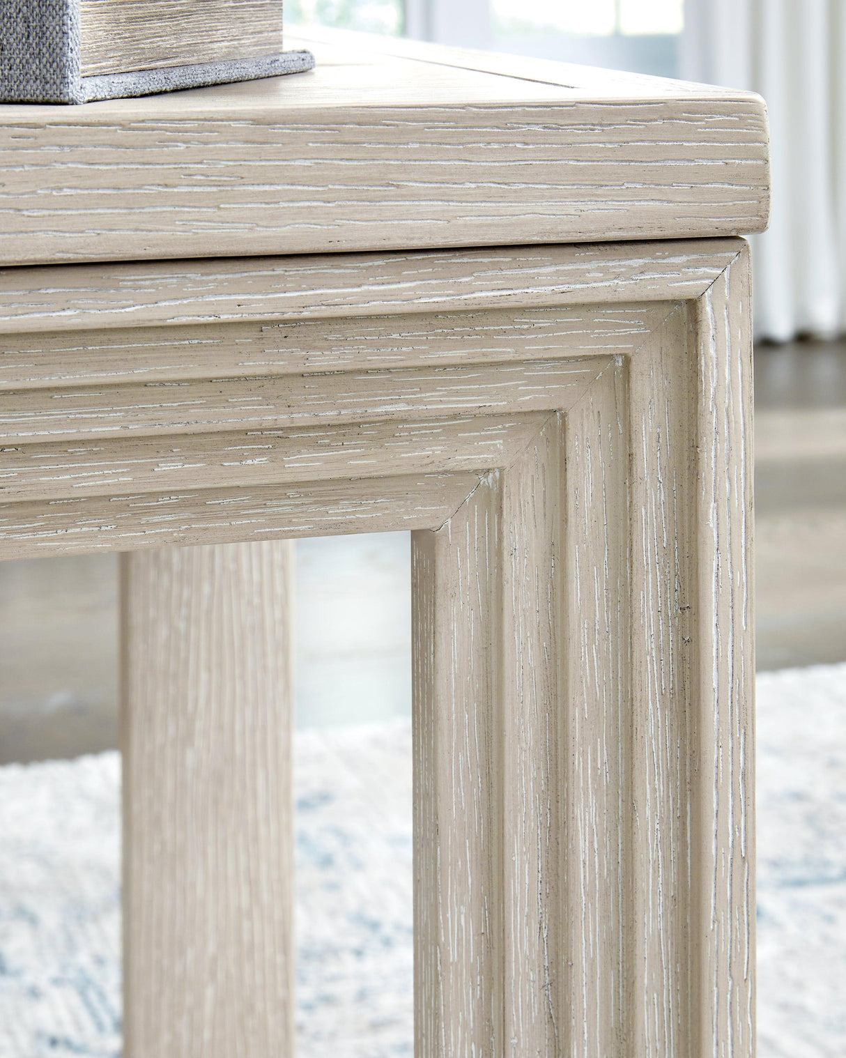 Marxhart Bisque End Table by Ashley at Eve Furniture