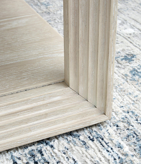Marxhart Bisque End Table by Ashley at Eve Furniture