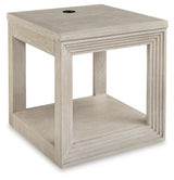 Marxhart Bisque End Table by Ashley at Eve Furniture