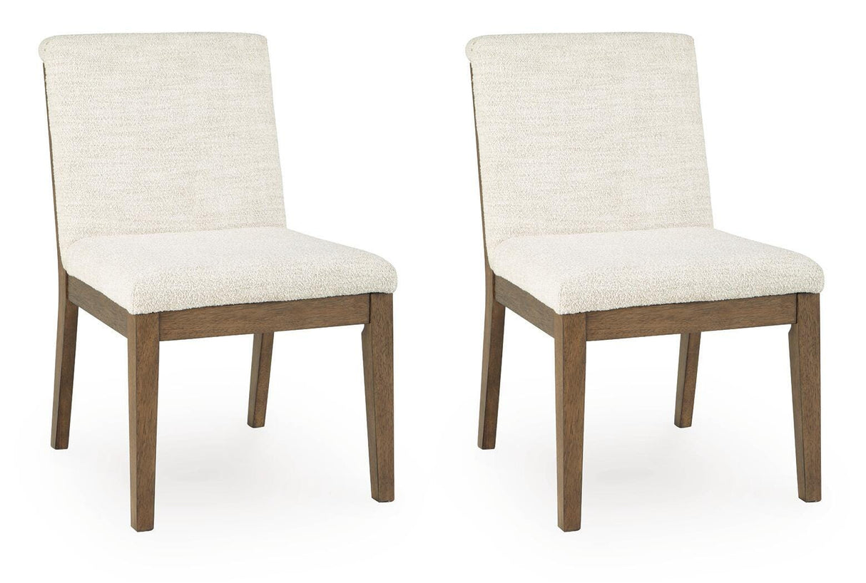 Marxmore Beige/Brown Dining Chair, Set of 2