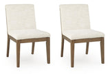 Marxmore Beige/Brown Dining Chair, Set of 2