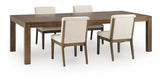 Marxmore Beige/Brown Extendable Dining Room Set