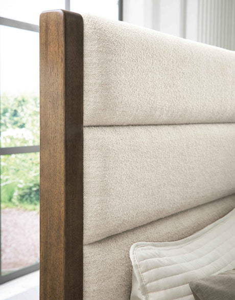 Marxmore Brown California King Upholstered Storage Bed by Ashley at Eve Furniture