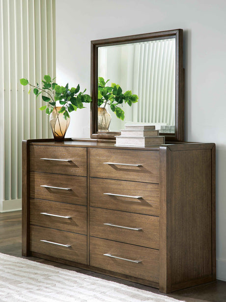 Marxmore Brown Dresser and Mirror by Ashley at Eve Furniture
