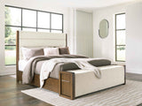 Marxmore Brown Queen Upholstered Storage Bed by Ashley at Eve Furniture