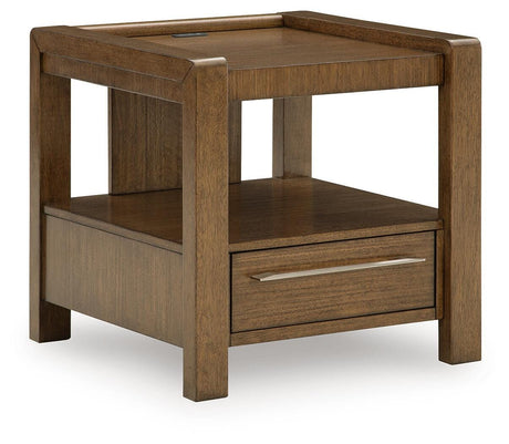 Marxmore Brown Square End Table by Ashley at Eve Furniture