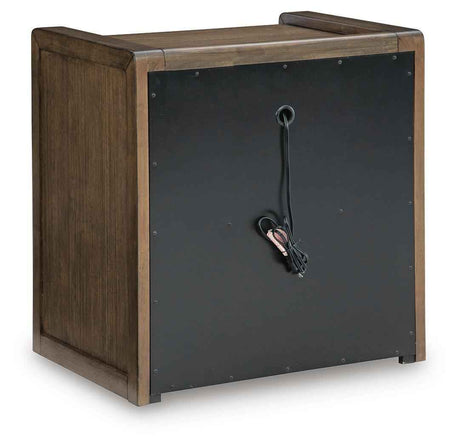 Marxmore Brown Three Drawer Nightstand by Ashley at Eve Furniture