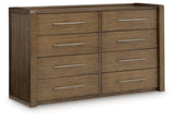 Marxmore Brown Upholstered Storage Panel Bedroom Set by Ashley at Eve Furniture