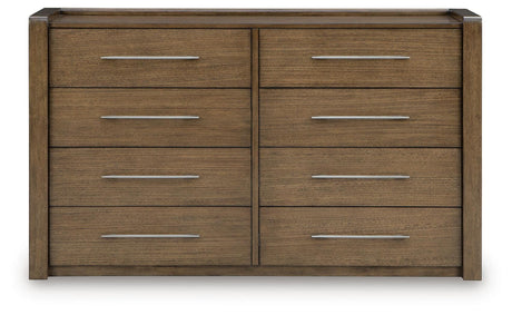 Marxmore Brown Upholstered Storage Panel Bedroom Set by Ashley at Eve Furniture