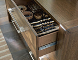 Marxmore Brown Upholstered Storage Panel Bedroom Set by Ashley at Eve Furniture