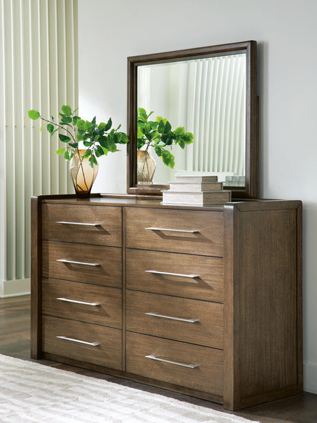 Marxmore Brown Upholstered Storage Panel Bedroom Set by Ashley at Eve Furniture