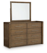 Marxmore Brown Upholstered Storage Panel Bedroom Set by Ashley at Eve Furniture