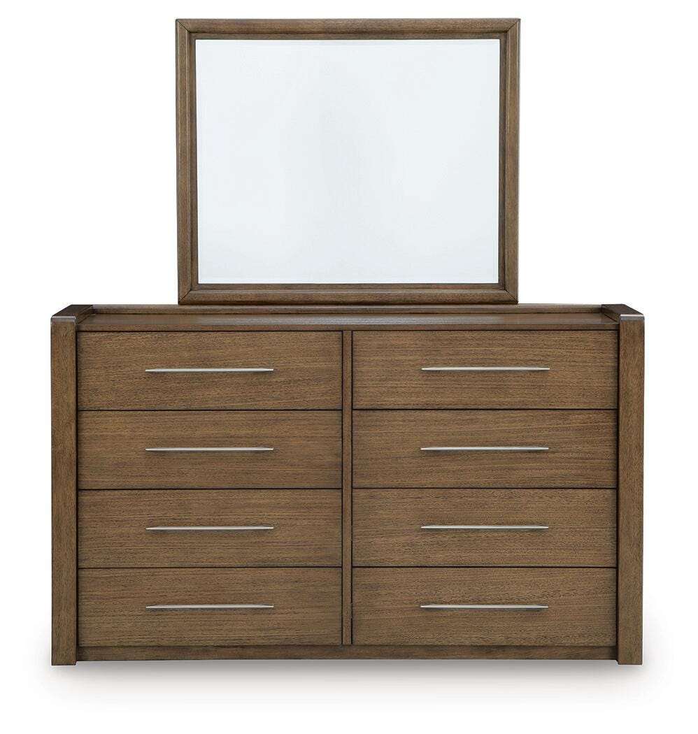 Marxmore Brown Upholstered Storage Panel Bedroom Set by Ashley at Eve Furniture