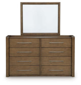 Marxmore Brown Upholstered Storage Panel Bedroom Set by Ashley at Eve Furniture