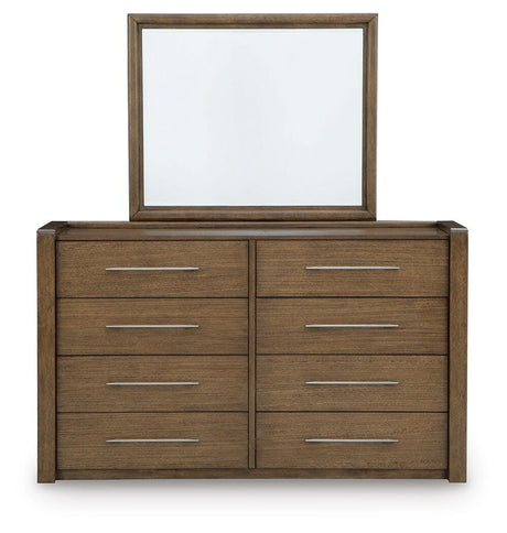 Marxmore Brown Upholstered Storage Panel Bedroom Set by Ashley at Eve Furniture