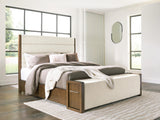 Marxmore Brown Upholstered Storage Panel Bedroom Set by Ashley at Eve Furniture