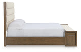 Marxmore Brown Upholstered Storage Panel Bedroom Set by Ashley at Eve Furniture