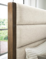 Marxmore Brown Upholstered Storage Panel Bedroom Set by Ashley at Eve Furniture