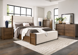 Marxmore Brown Upholstered Storage Panel Bedroom Set by Ashley at Eve Furniture