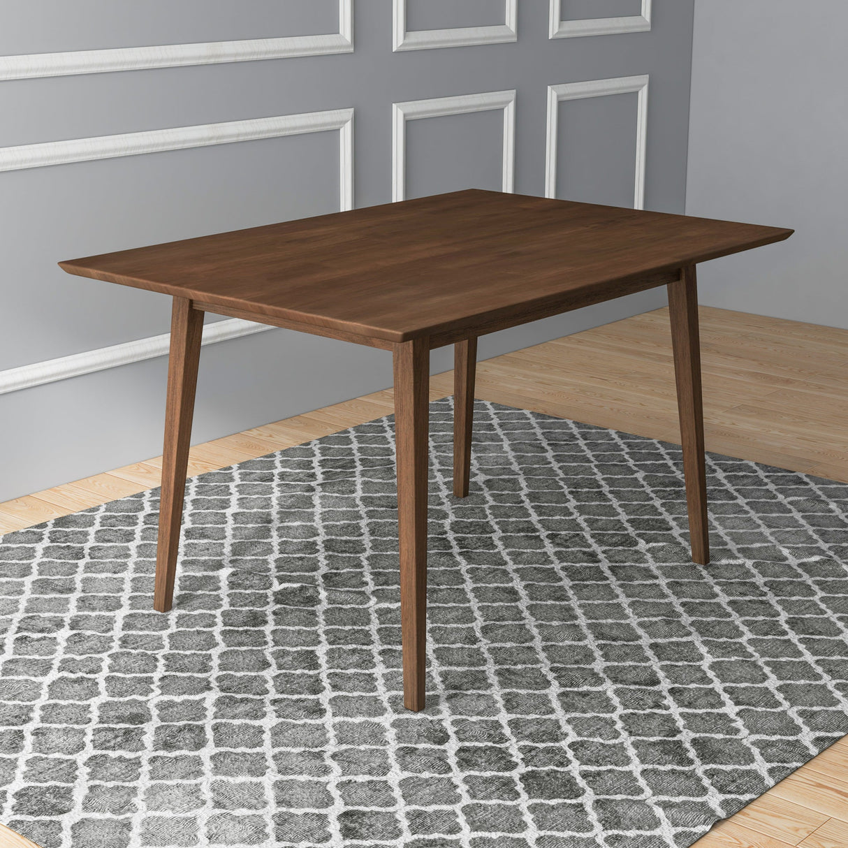 Mary Modern Style Solid Wood Rectangular Dining Kitchen Table 47" by Ashcroft Furniture at Eve Furniture