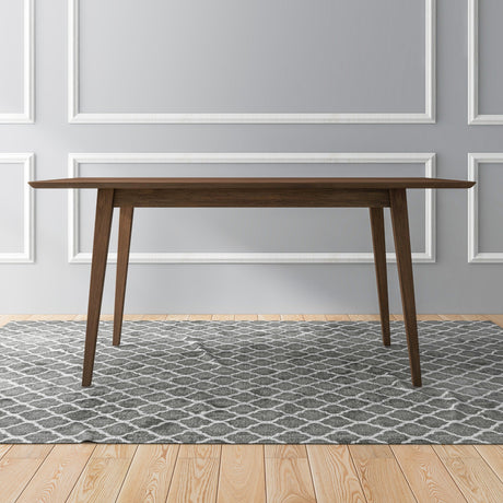 Mary Modern Style Solid Wood Rectangular Dining Kitchen Table 63" by Ashcroft Furniture at Eve Furniture