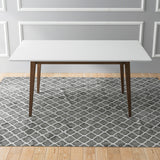 Mary Modern Style Solid Wood Rectangular Dining Kitchen Table 63" by Ashcroft Furniture at Eve Furniture